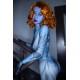 Fantasy Doll elfique à la peau bleue - Kementari - 165cm 